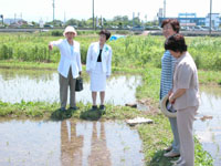 万博バス駐車場計画の予定地を視察