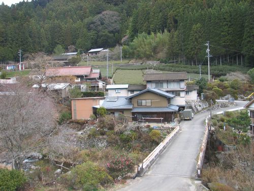 ダム湖に水没する予定地